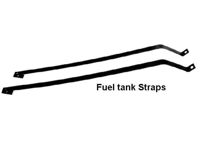 Fuel Tank Strap Set: 68-72 Chevelle